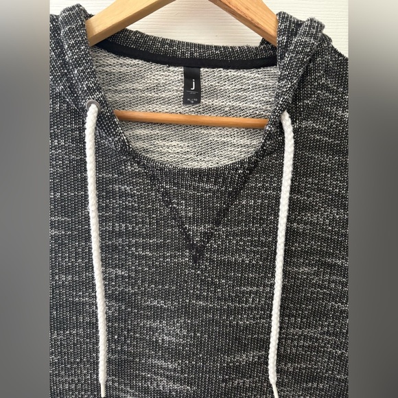 Jess heathered grey pullover hoodie size XL with pockets cotton blend - Picture 2 of 9